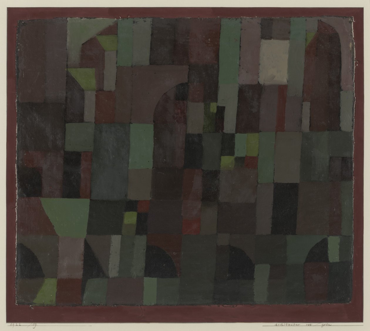 Roșu/Verde Arhitectură (gradație galben/violet) finlandez tekijältä Paul Klee
