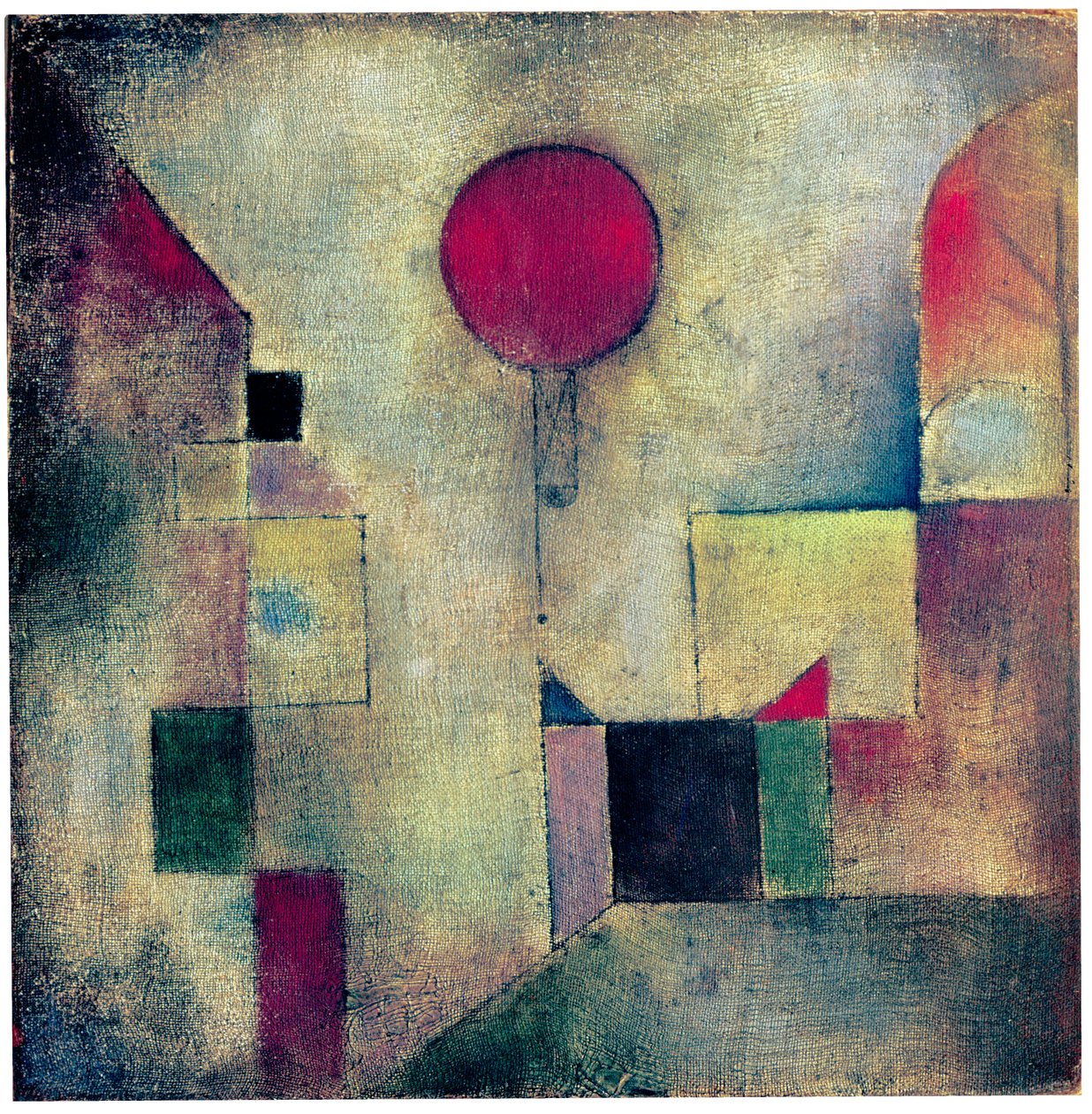 Punainen ilmapallo, 1922 tekijältä Paul Klee