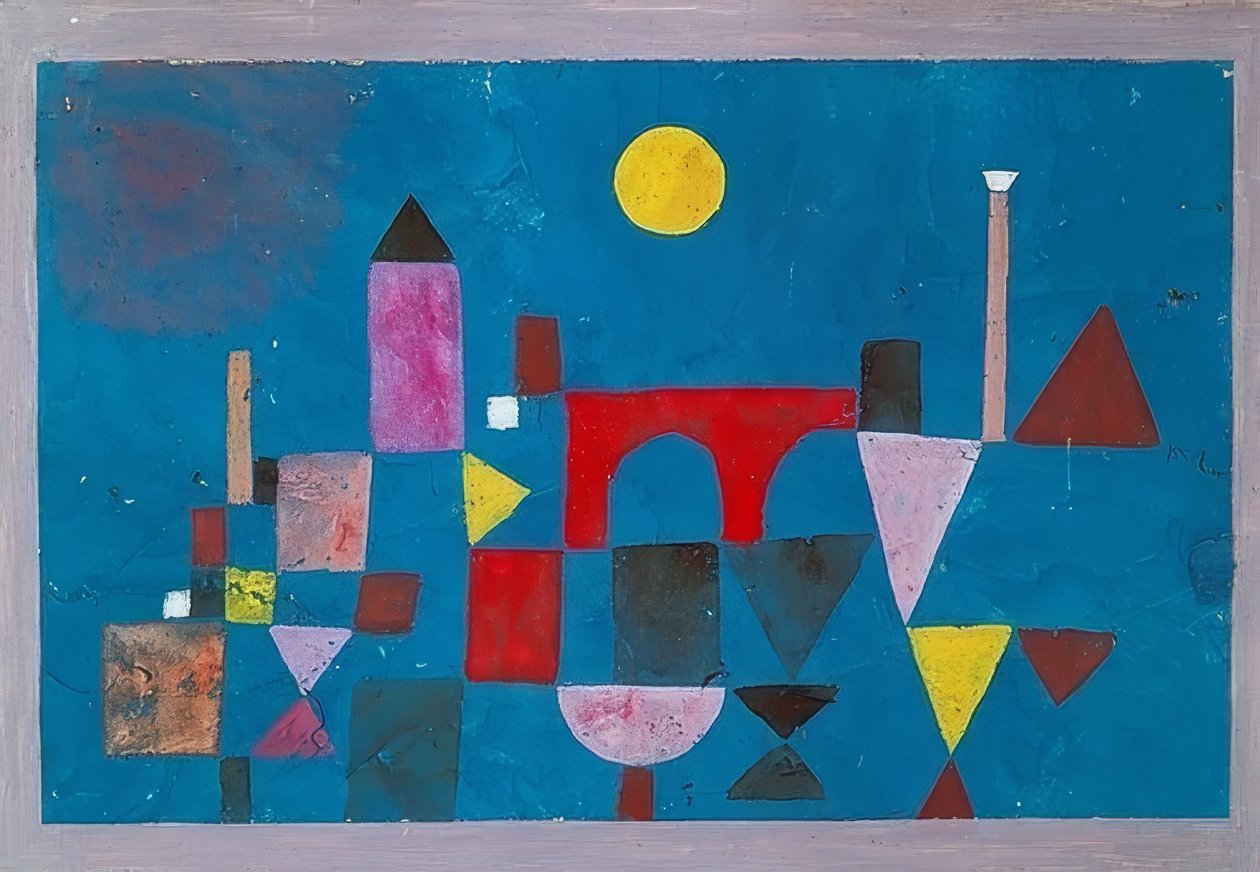 Punainen silta. 1928 tekijältä Paul Klee
