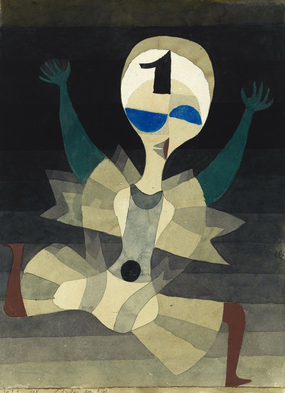 Juoksija maalissa, 1921. tekijältä Paul Klee