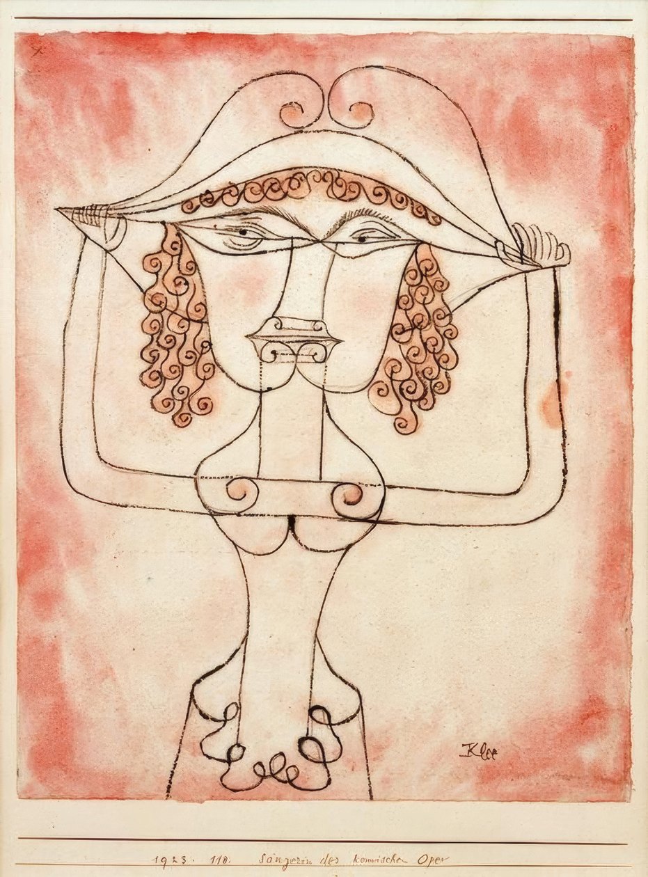 Sängerin der komischen Oper tekijältä Paul Klee