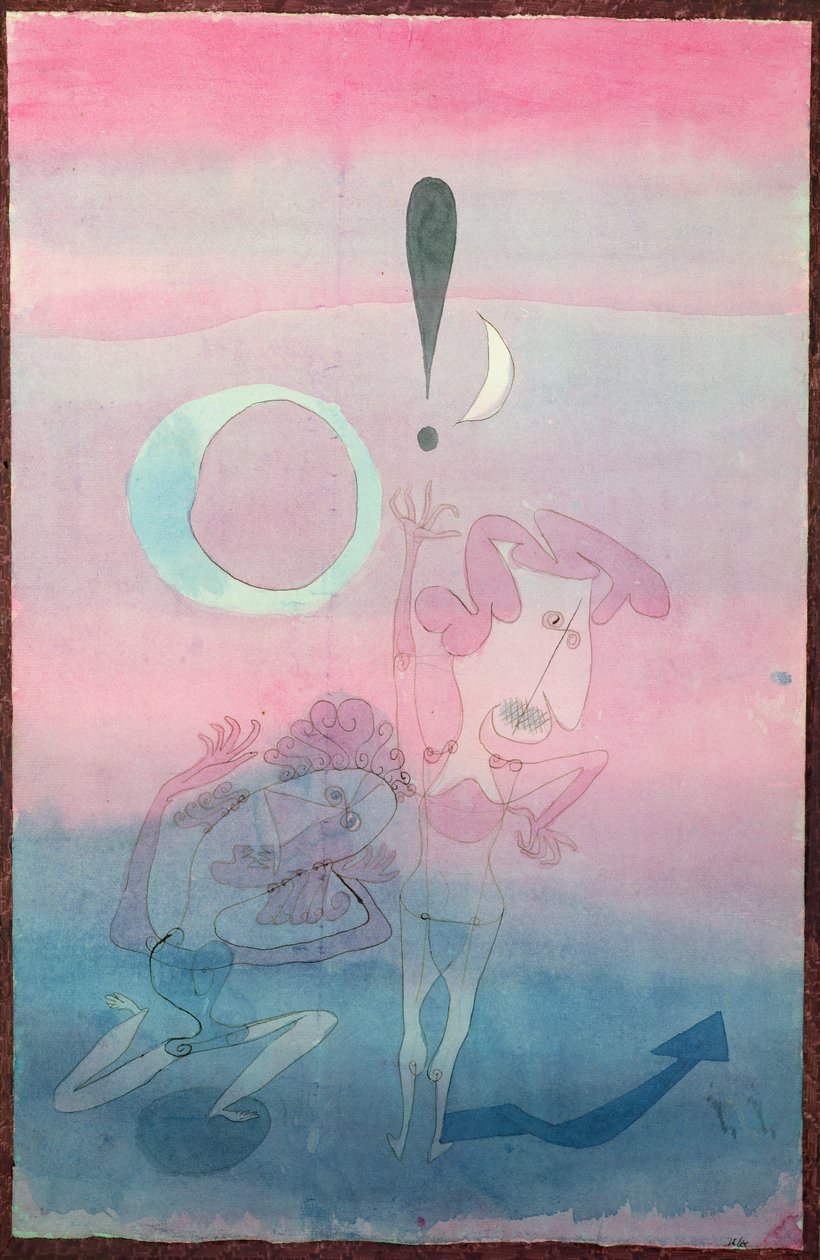 Kohtaus baletista "Väärä vala" tekijältä Paul Klee