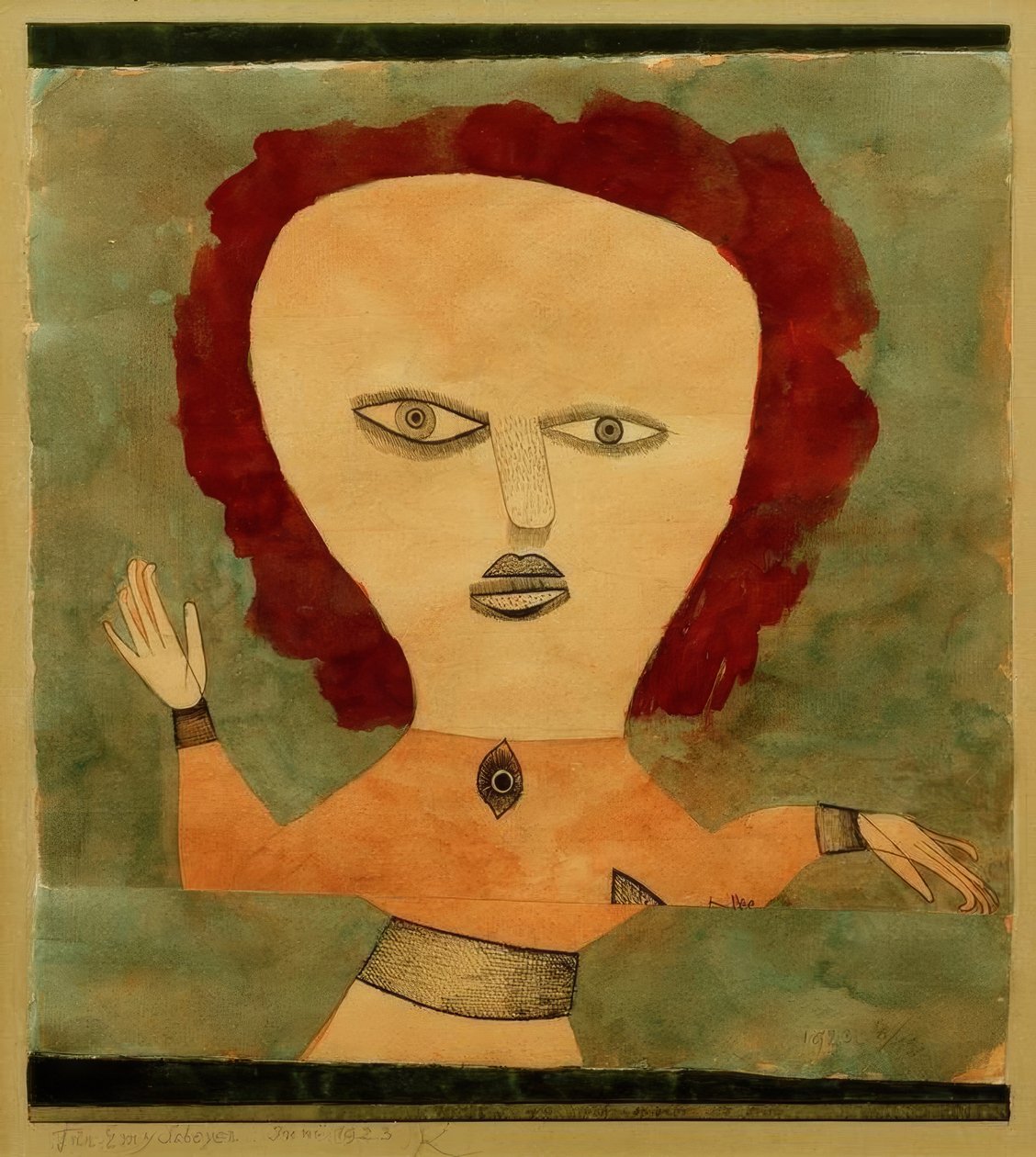 Schauspieler als Frau tekijältä Paul Klee