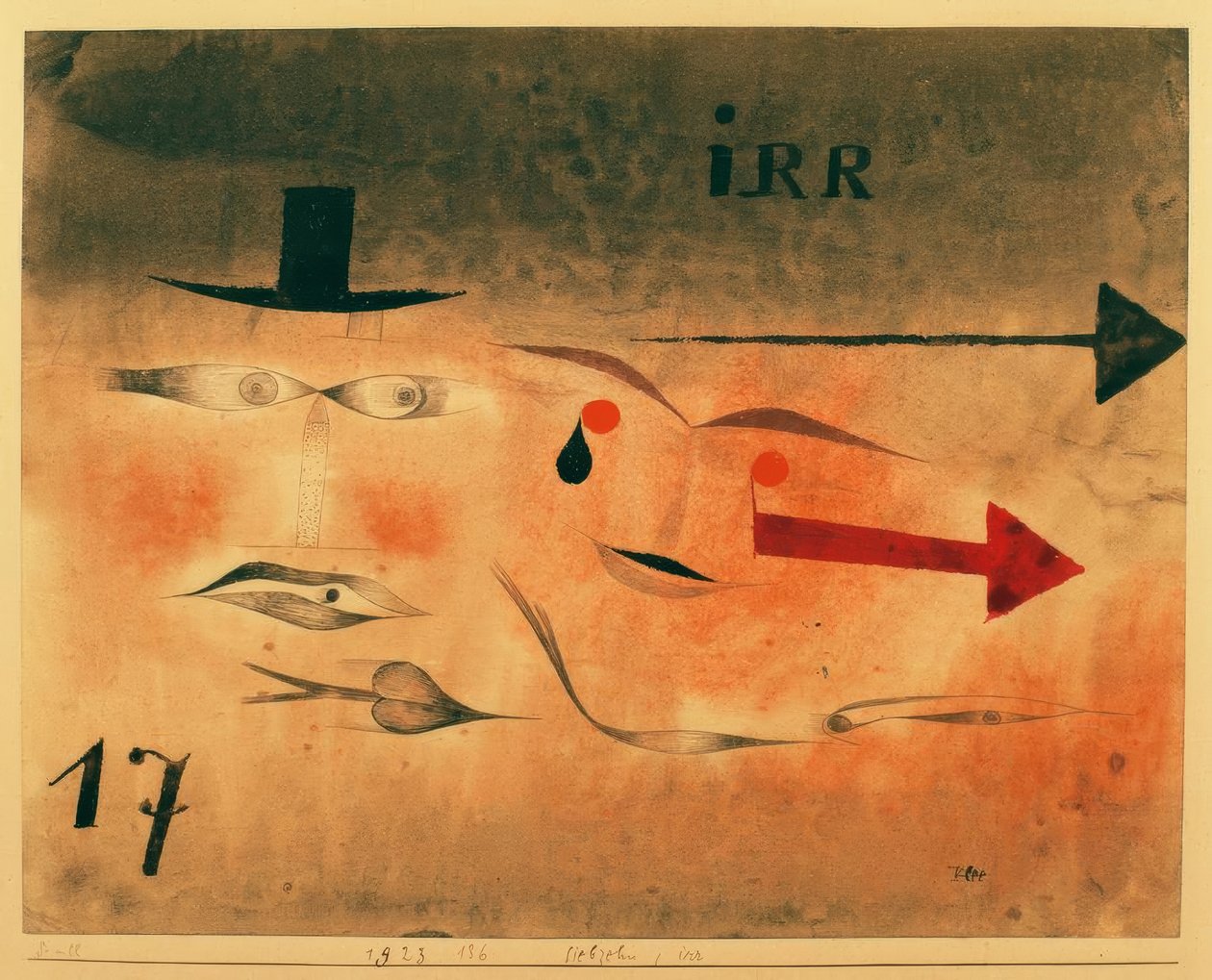Siebzehn, irr tekijältä Paul Klee