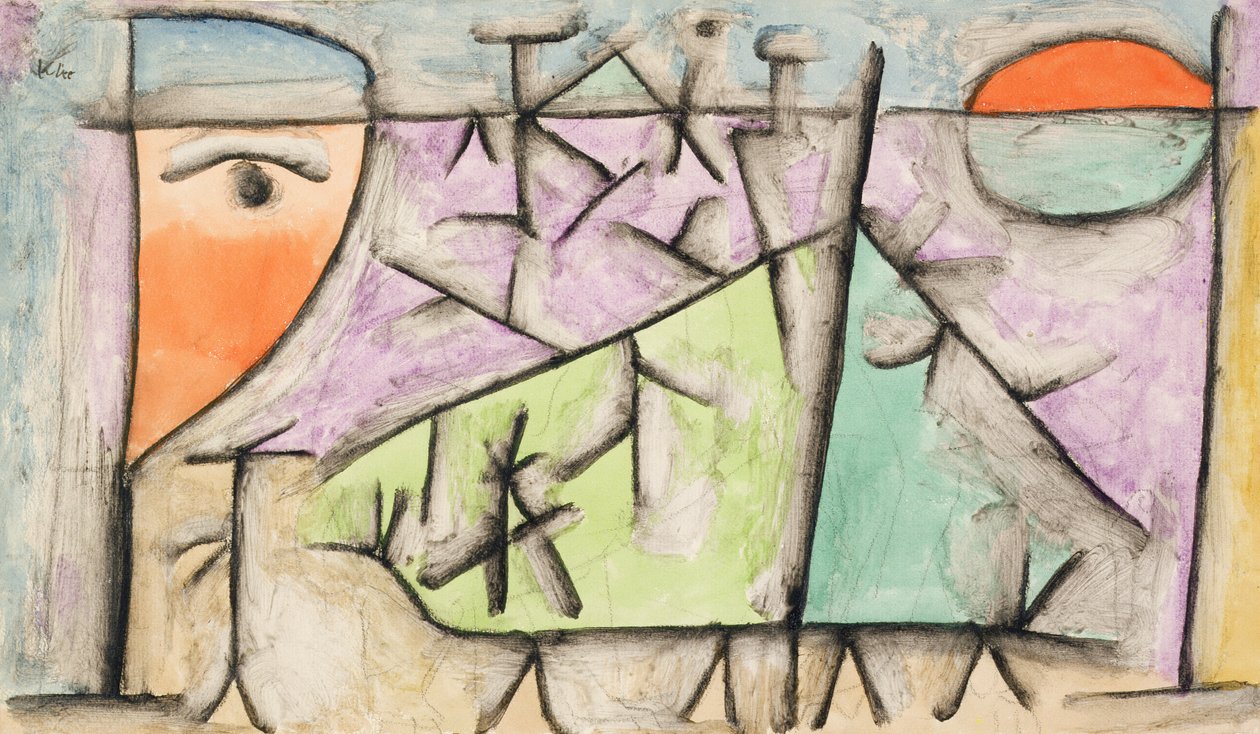 auringonlasku tekijältä Paul Klee