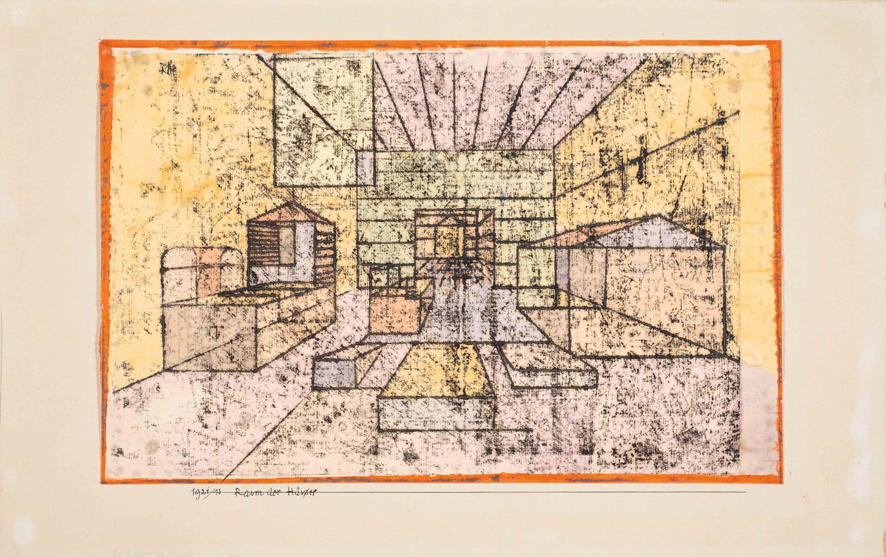 Talojen avaruus, 1921. tekijältä Paul Klee