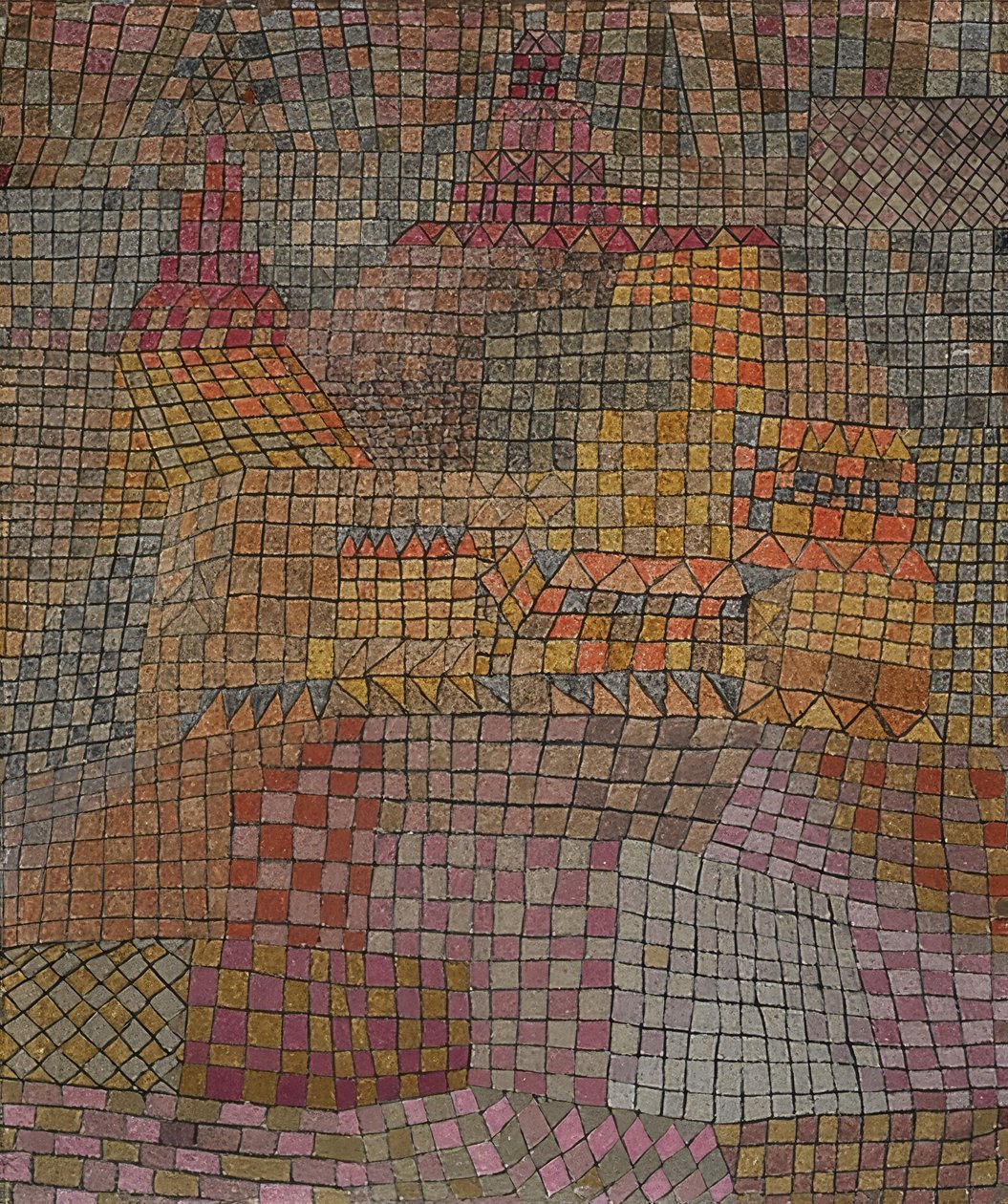 Kaupungin linna Kr. 1932 tekijältä Paul Klee