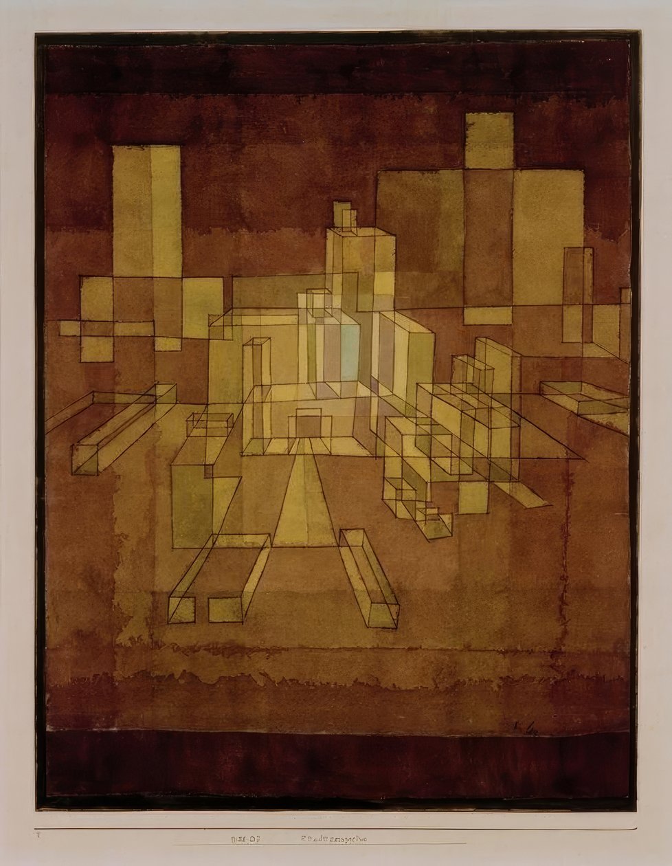 Stadtperspective tekijältä Paul Klee