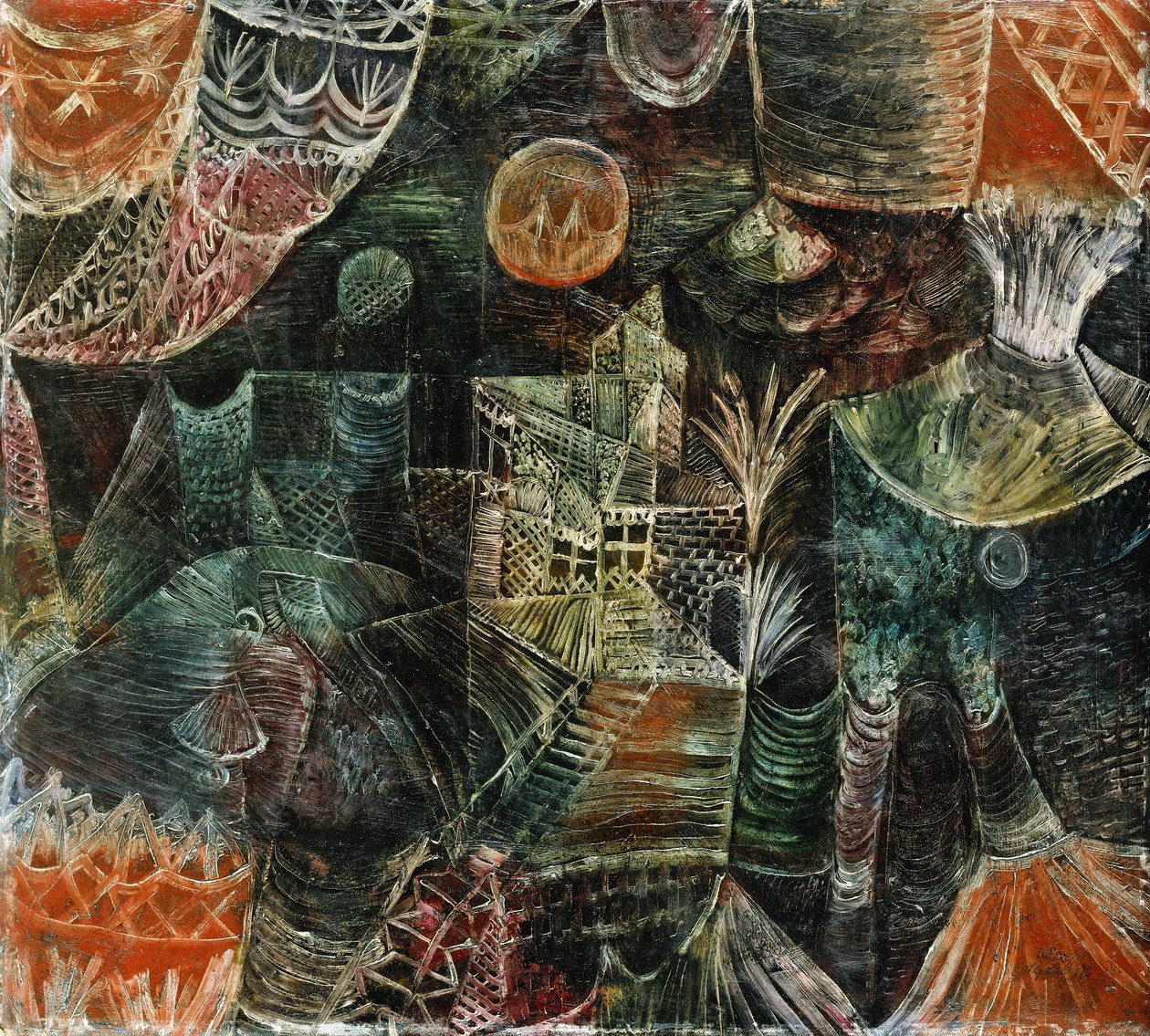 Stage Scenery; Buhnenlandschaft tekijältä Paul Klee