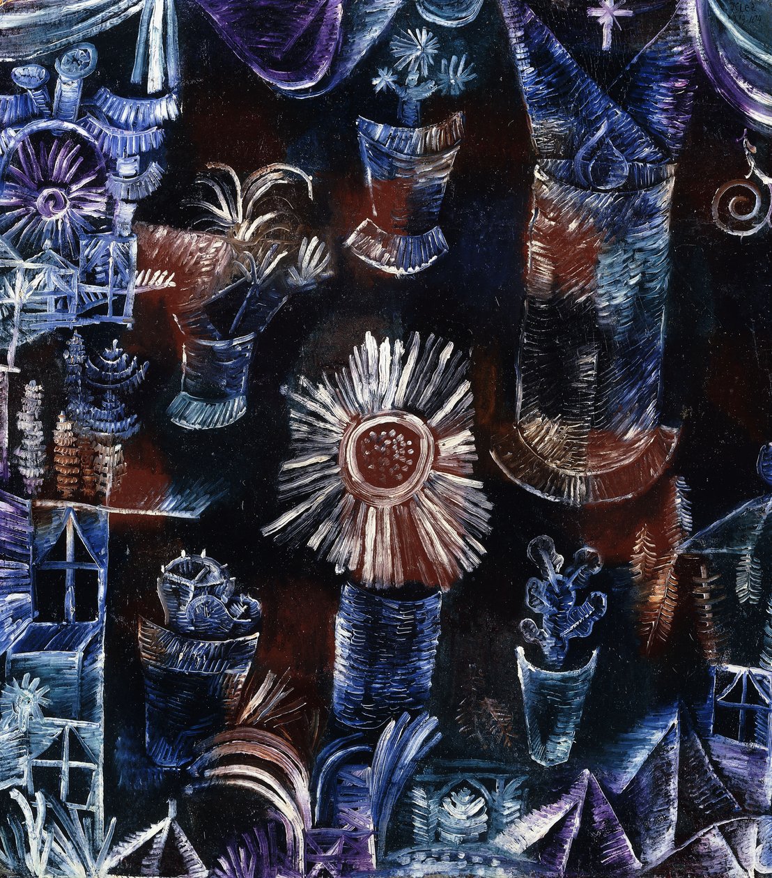 Asetelma ohdakkeen kanssa; Asetelma ohdakekukan kanssa tekijältä Paul Klee