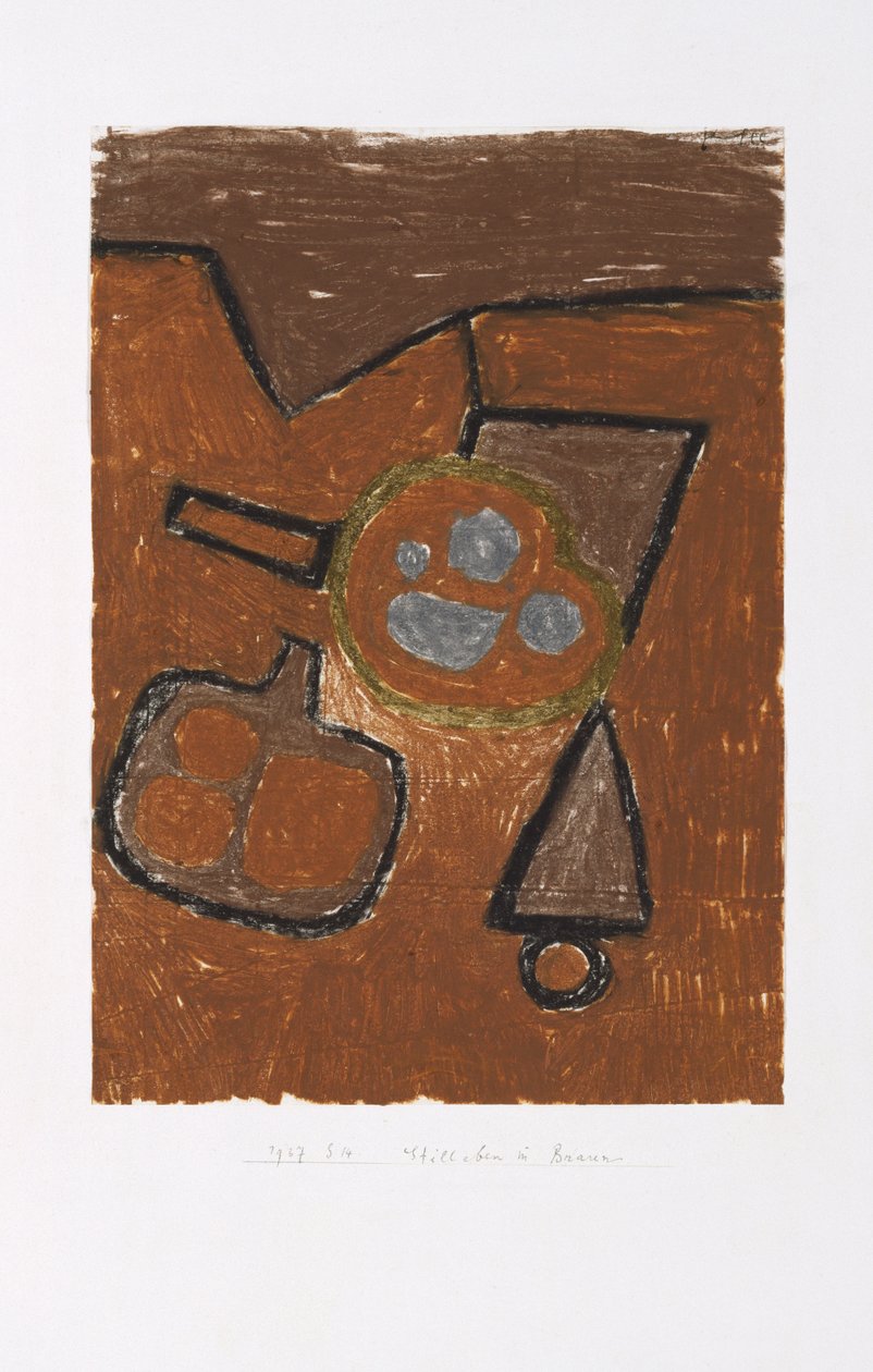 Asetelma ruskeassa tekijältä Paul Klee