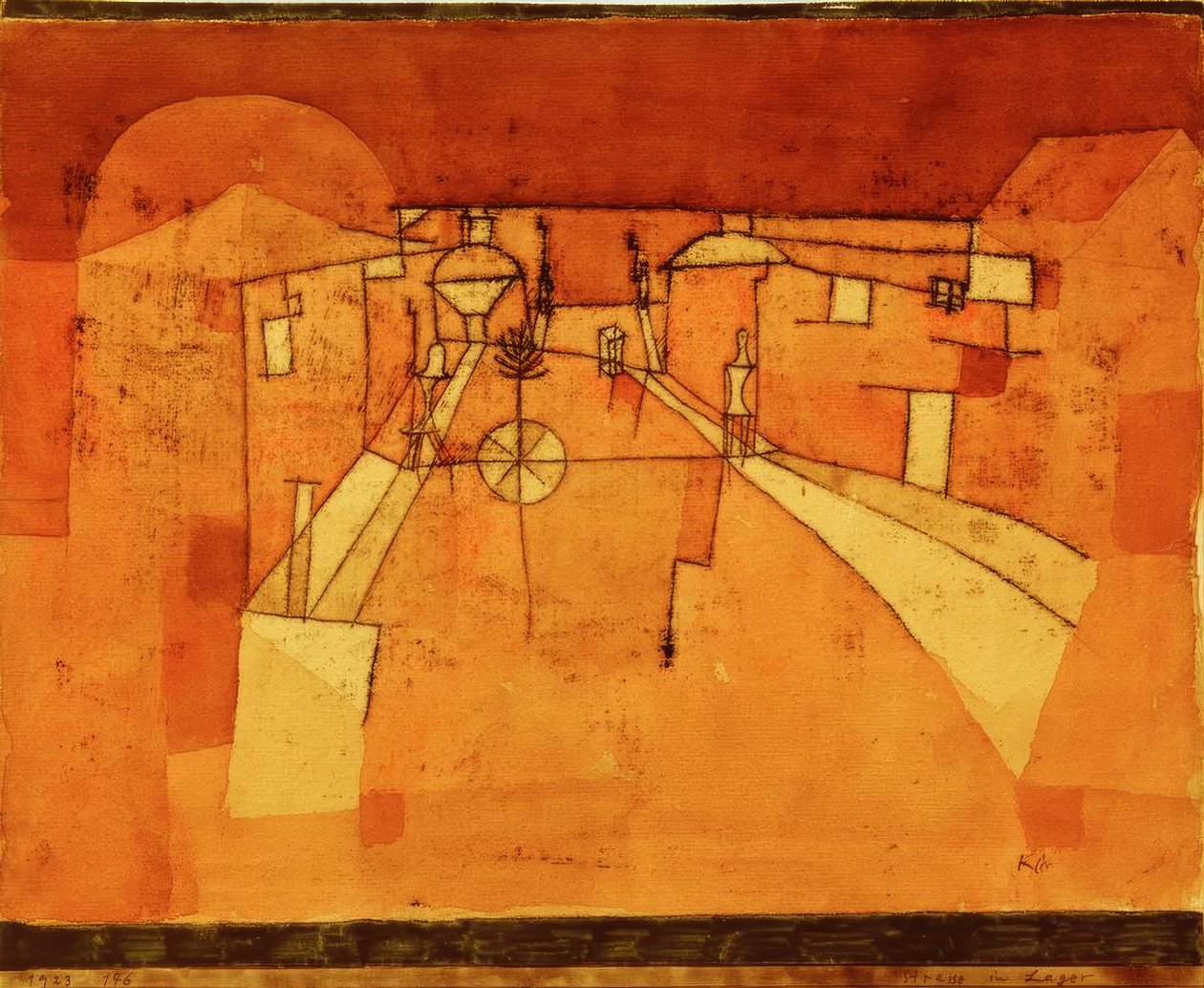 Straße im Lager tekijältä Paul Klee