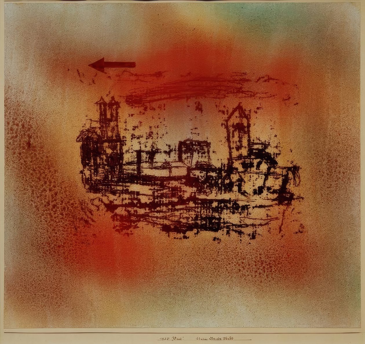 Sturm über der Stadt tekijältä Paul Klee