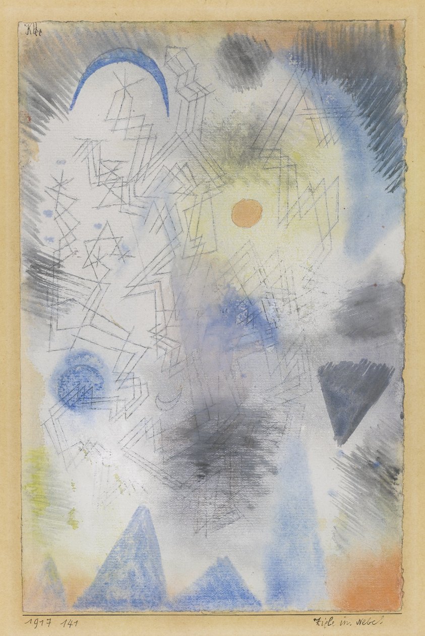 Kohteita sumussa, 1917 tekijältä Paul Klee