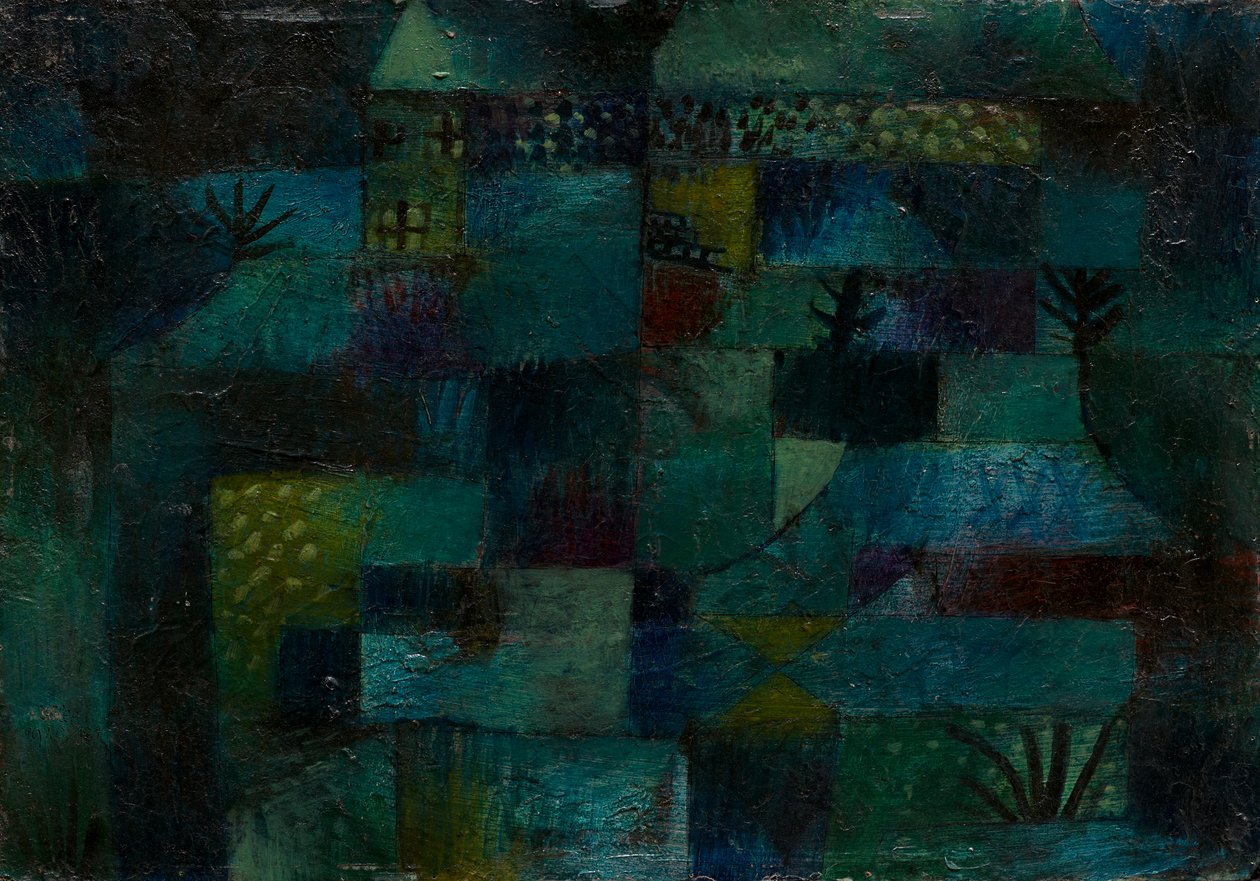 Rivipuutarha, 1920. tekijältä Paul Klee