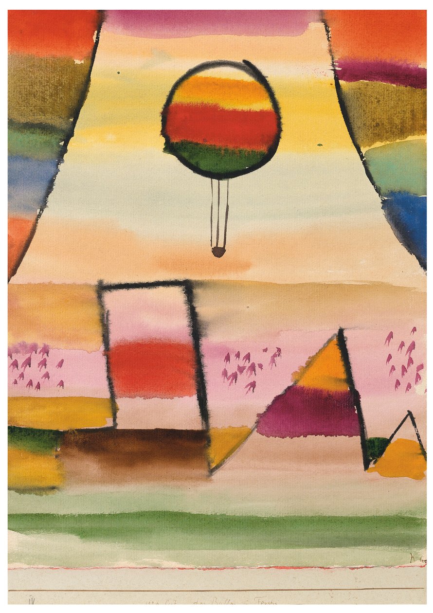Ilmapallo ikkunassa, 1929. tekijältä Paul Klee