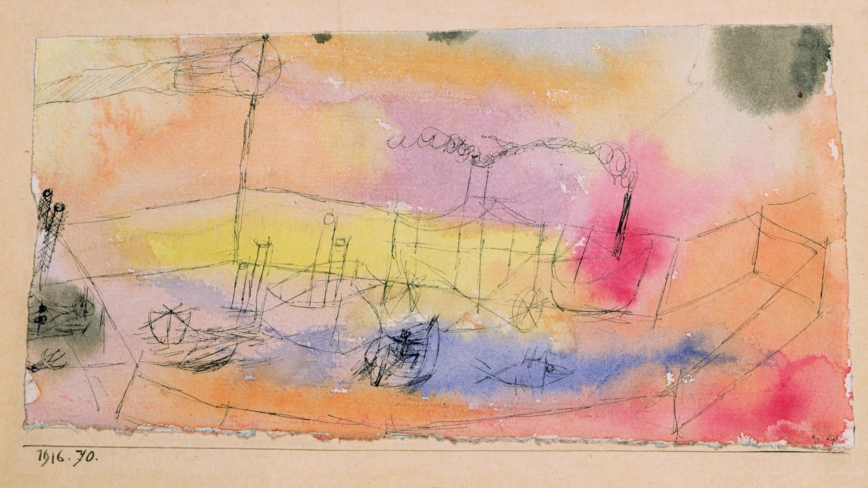 Kalat satamassa tekijältä Paul Klee