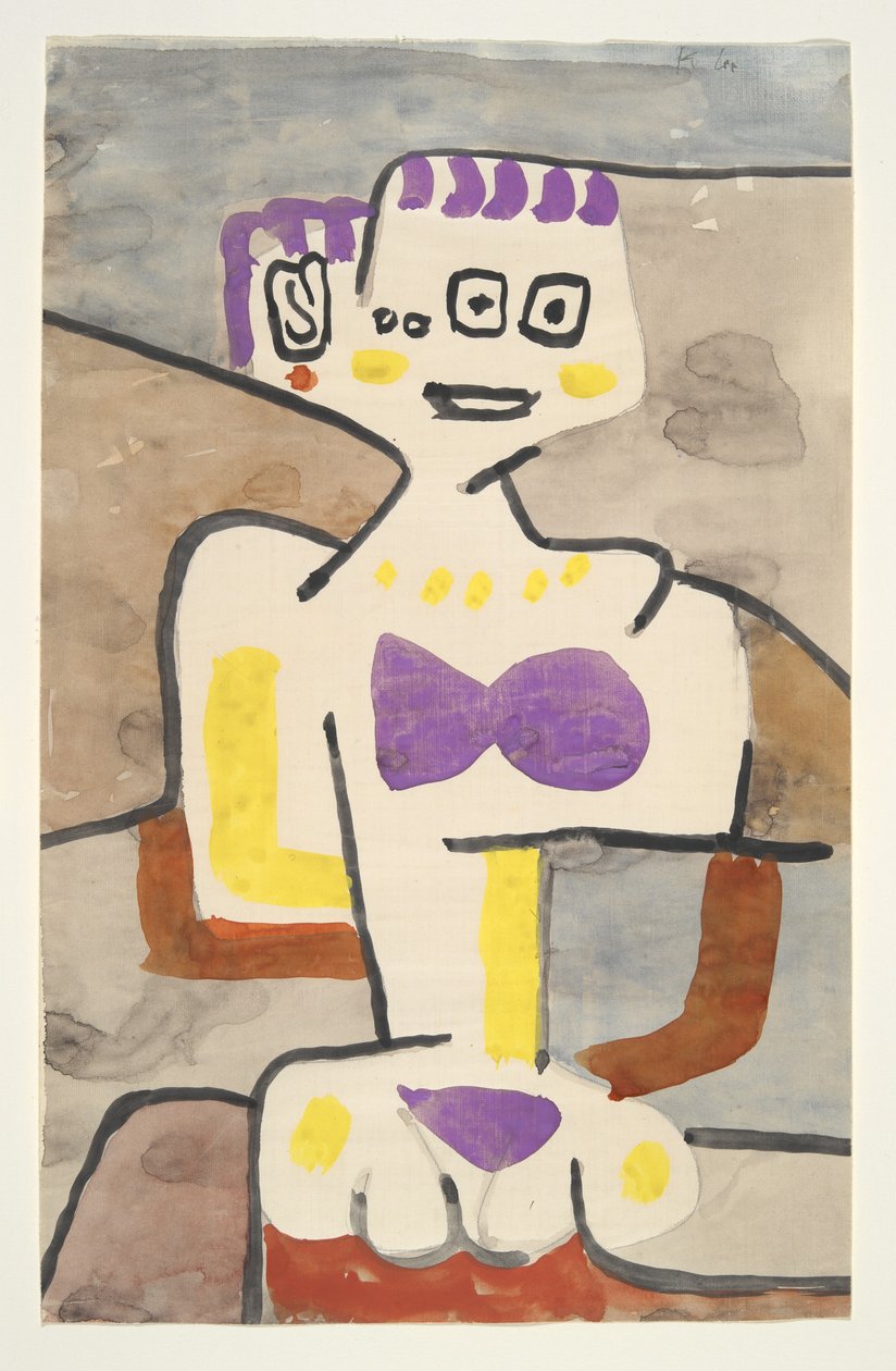 Tyttö pohjoisessa, n. 1939 (akvarelli) tekijältä Paul Klee