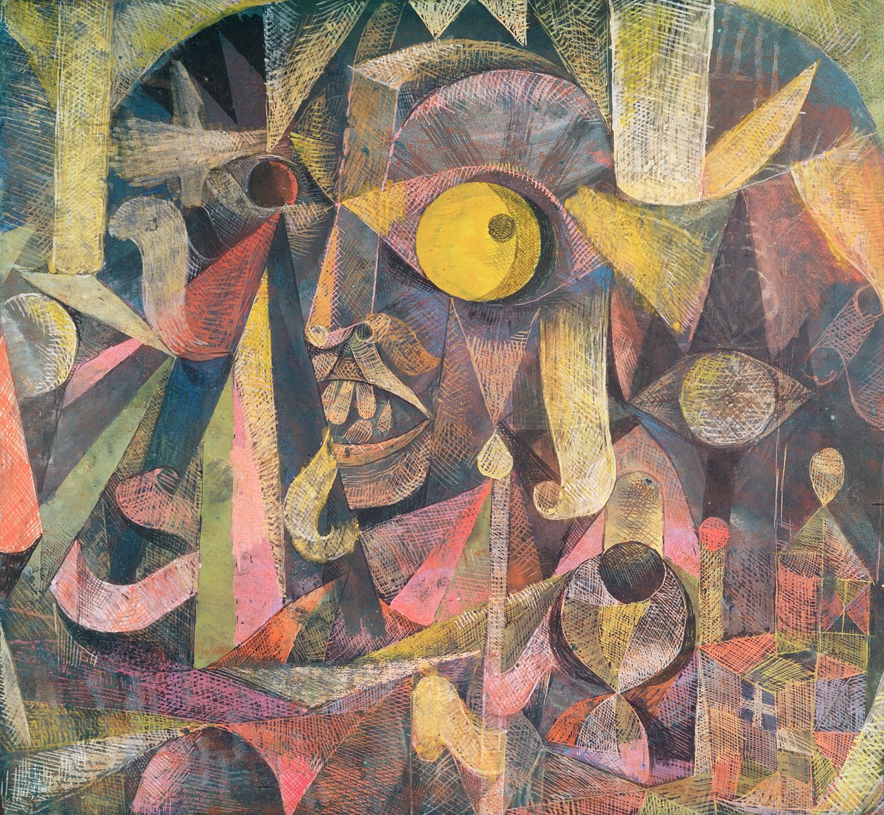 Kuu oli laskussa, se osoitti minulle englantilaisen irvistyksen, Lord Mal Famen tekijältä Paul Klee