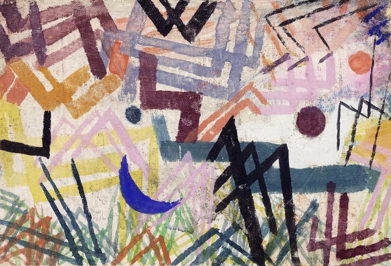 Leikin voima Lech-maisemassa; Lech-maiseman voimien leikki tekijältä Paul Klee