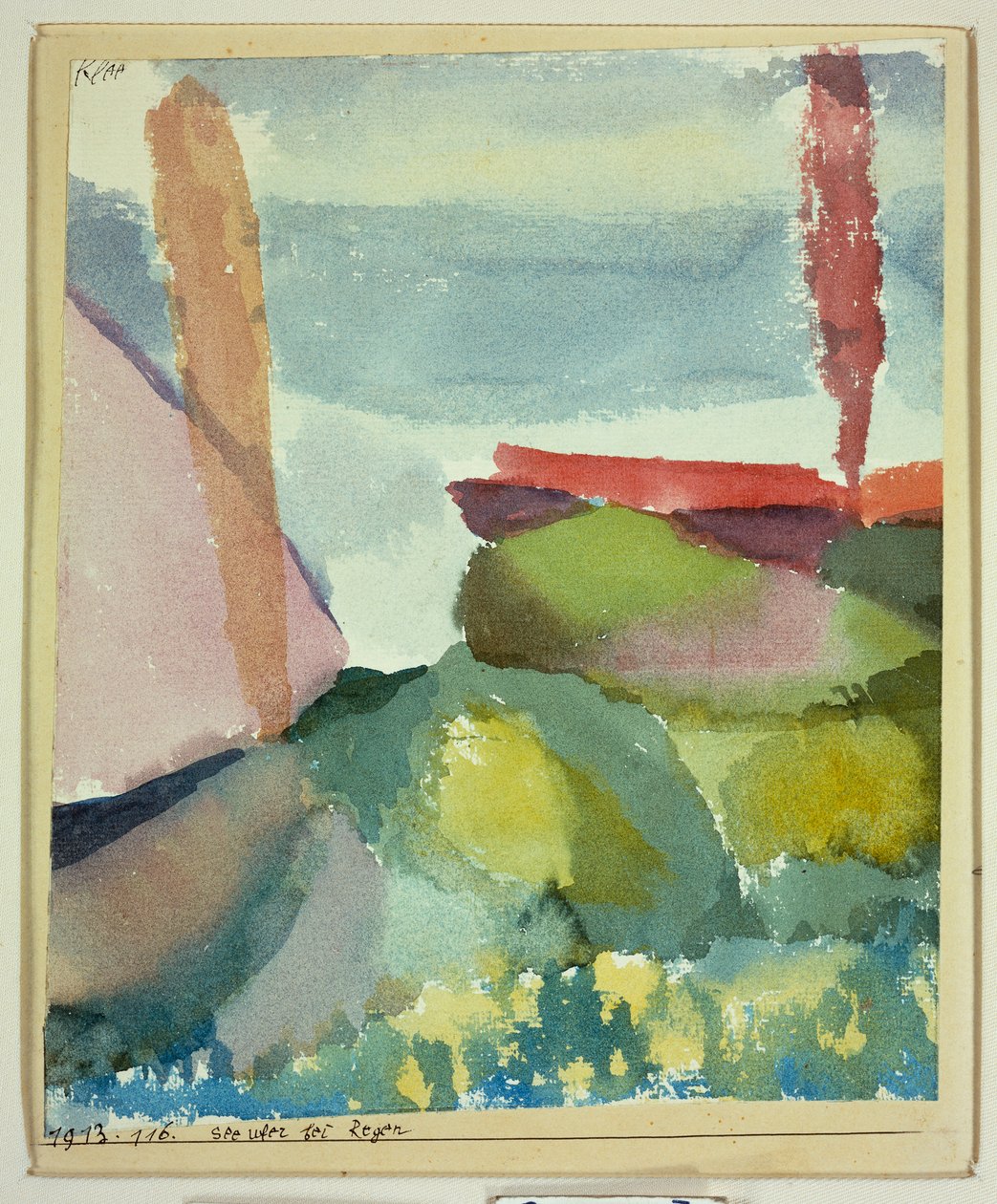 Merenranta sateessa tekijältä Paul Klee