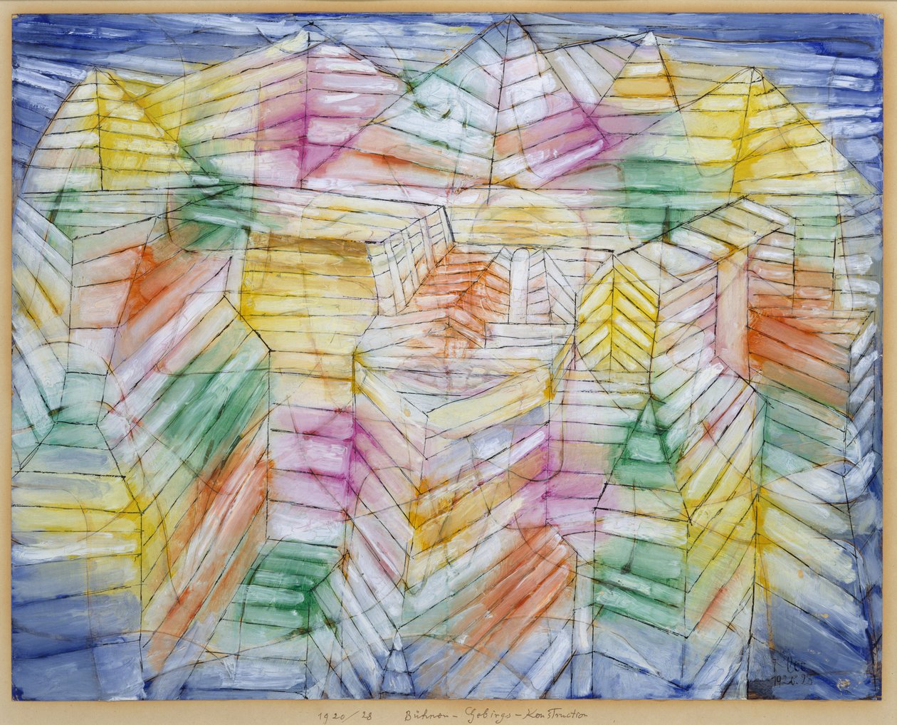 Teatteri-vuori-rakennus tekijältä Paul Klee