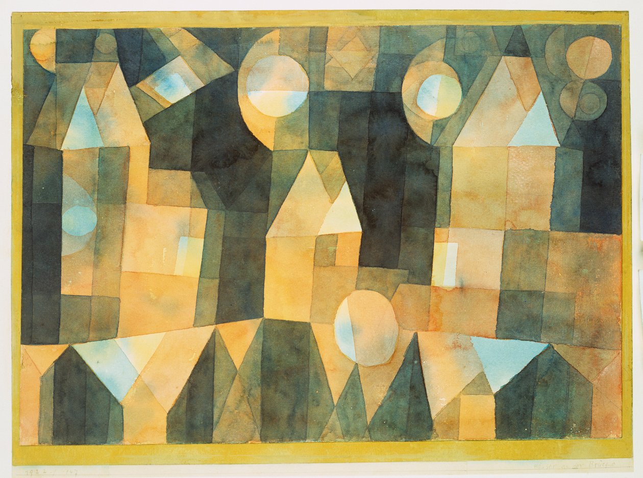 Kolme taloa ja silta tekijältä Paul Klee