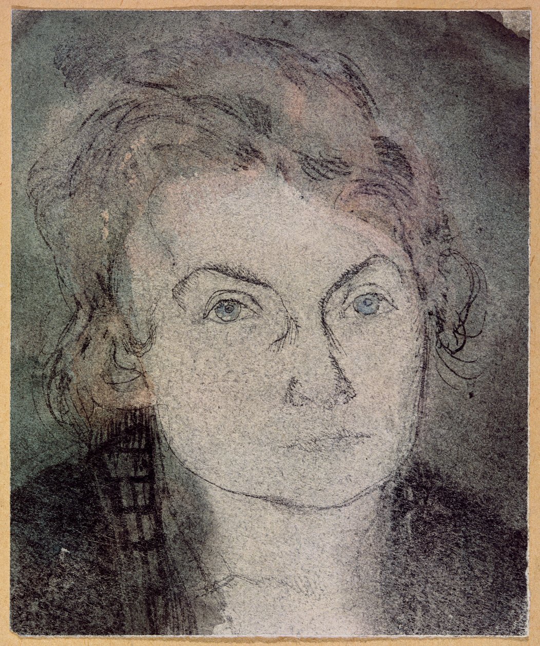 Nimetön (Lily Klee-Stumpf) (1876-1946) n. 1906 (kynä ja akvarelli paperilla) tekijältä Paul Klee