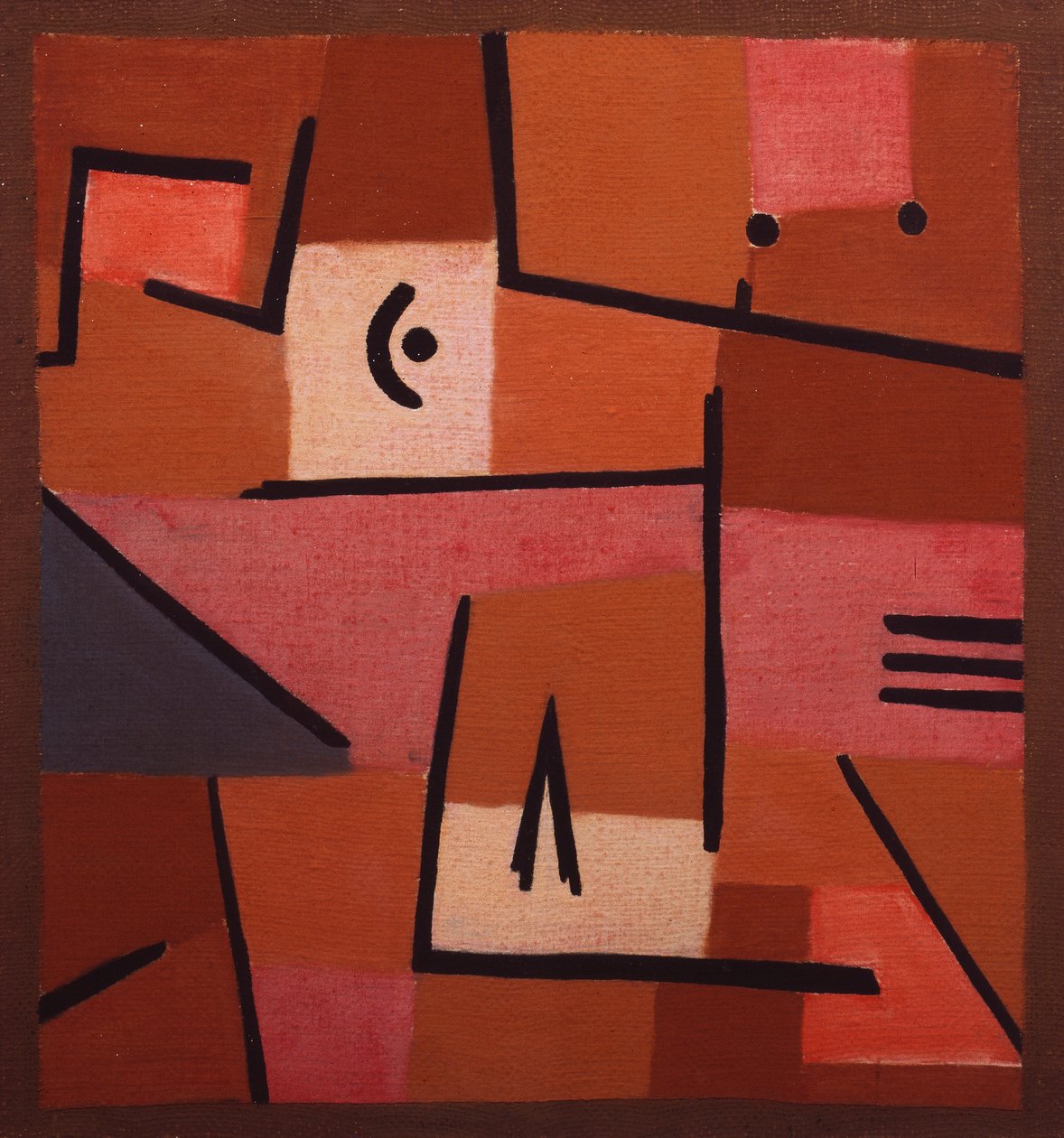 Näkymä punaisesta tekijältä Paul Klee