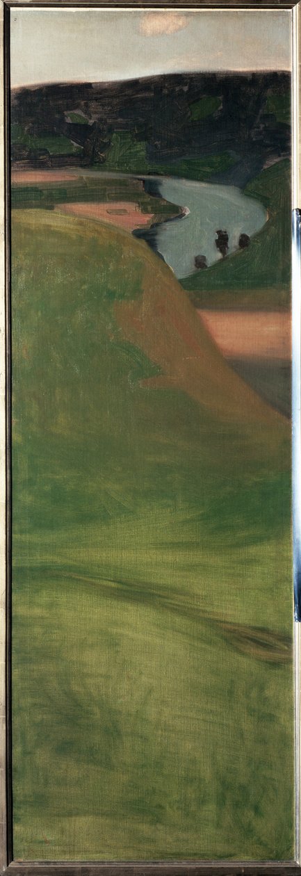 Näkymä Aar-laaksoon, Sveitsi - maalaus tekijältä Paul Klee