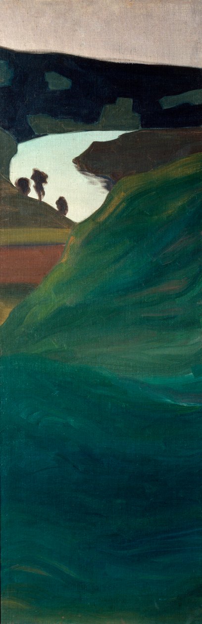 Näkymä Aar-joen laaksoon (maalaus tekijältä Paul Klee