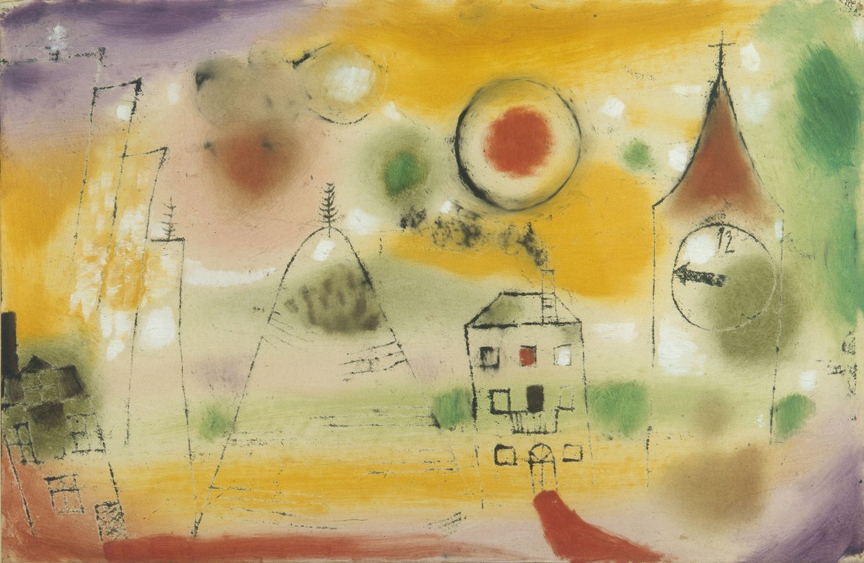 Talvipäivä hieman ennen keskipäivää tekijältä Paul Klee