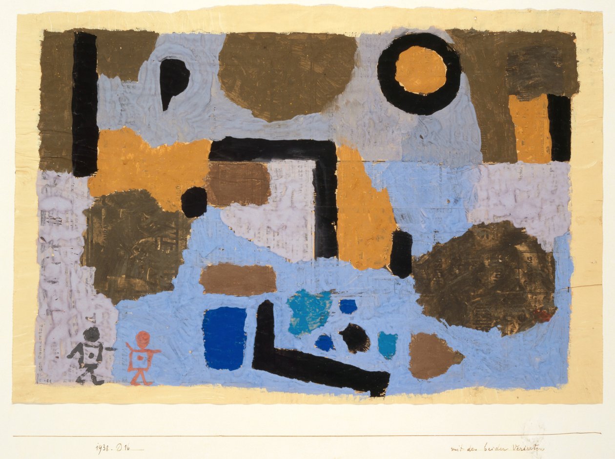Kahden kadonneen kanssa, 1938. tekijältä Paul Klee
