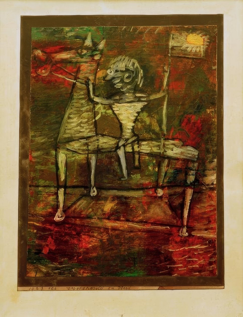 Zwergherold zu Pferd tekijältä Paul Klee