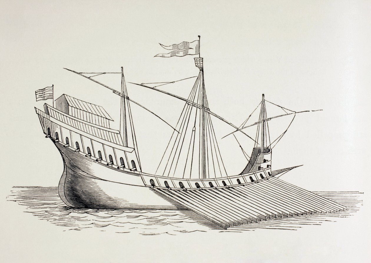 16th Century Galley. tekijältä Paul Lacroix