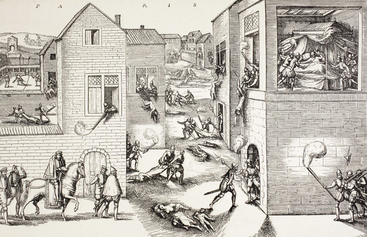 Pyhän Bartholomeuksen päivän verilöyly elokuussa tekijältä Paul Lacroix