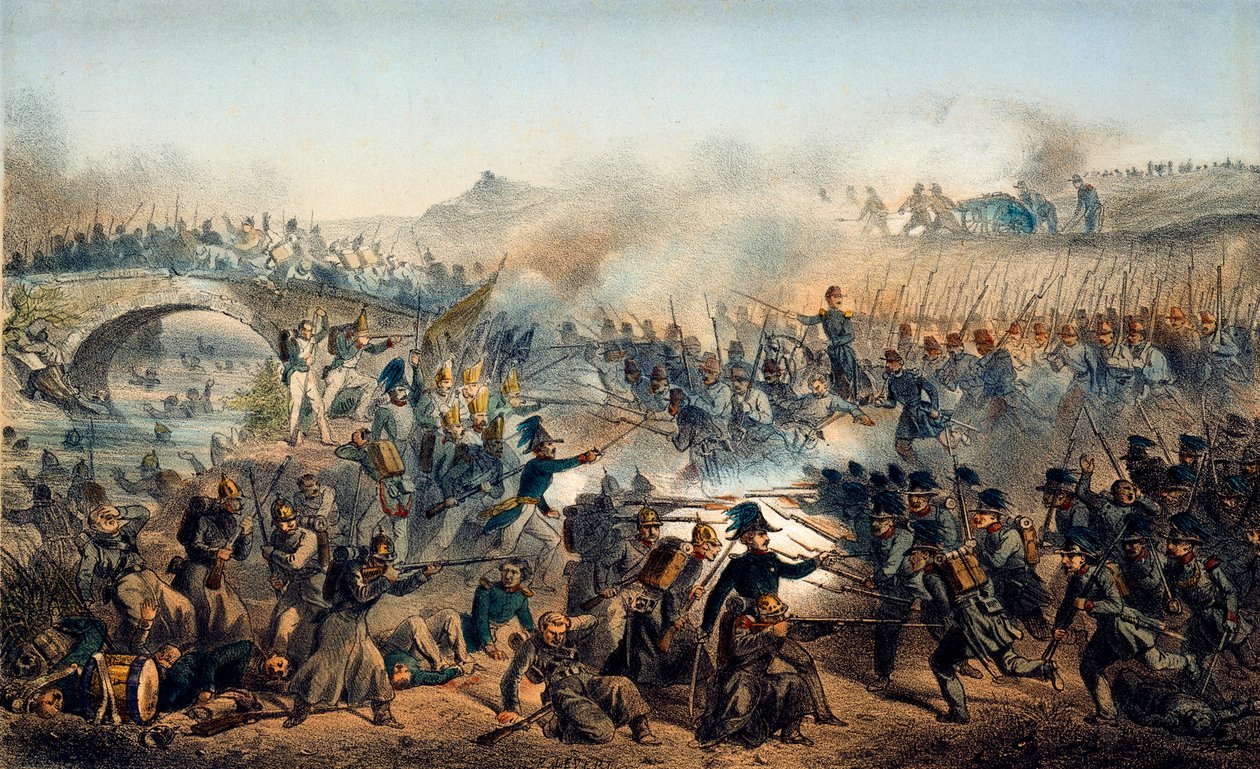 Tšernaja-joen taistelu 16. elokuuta 1855 1800-luvulla tekijältä Paul Levert