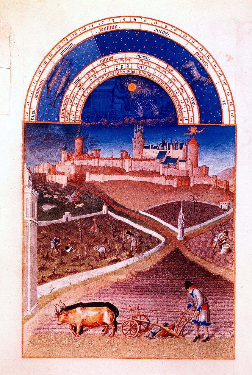 maaliskuu 1412-1416 tekijältä Paul Limbourg