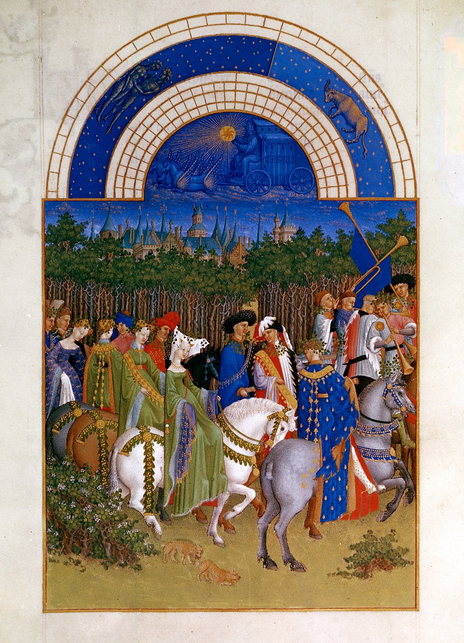 toukokuu, 1412-1416 tekijältä Paul Limbourg