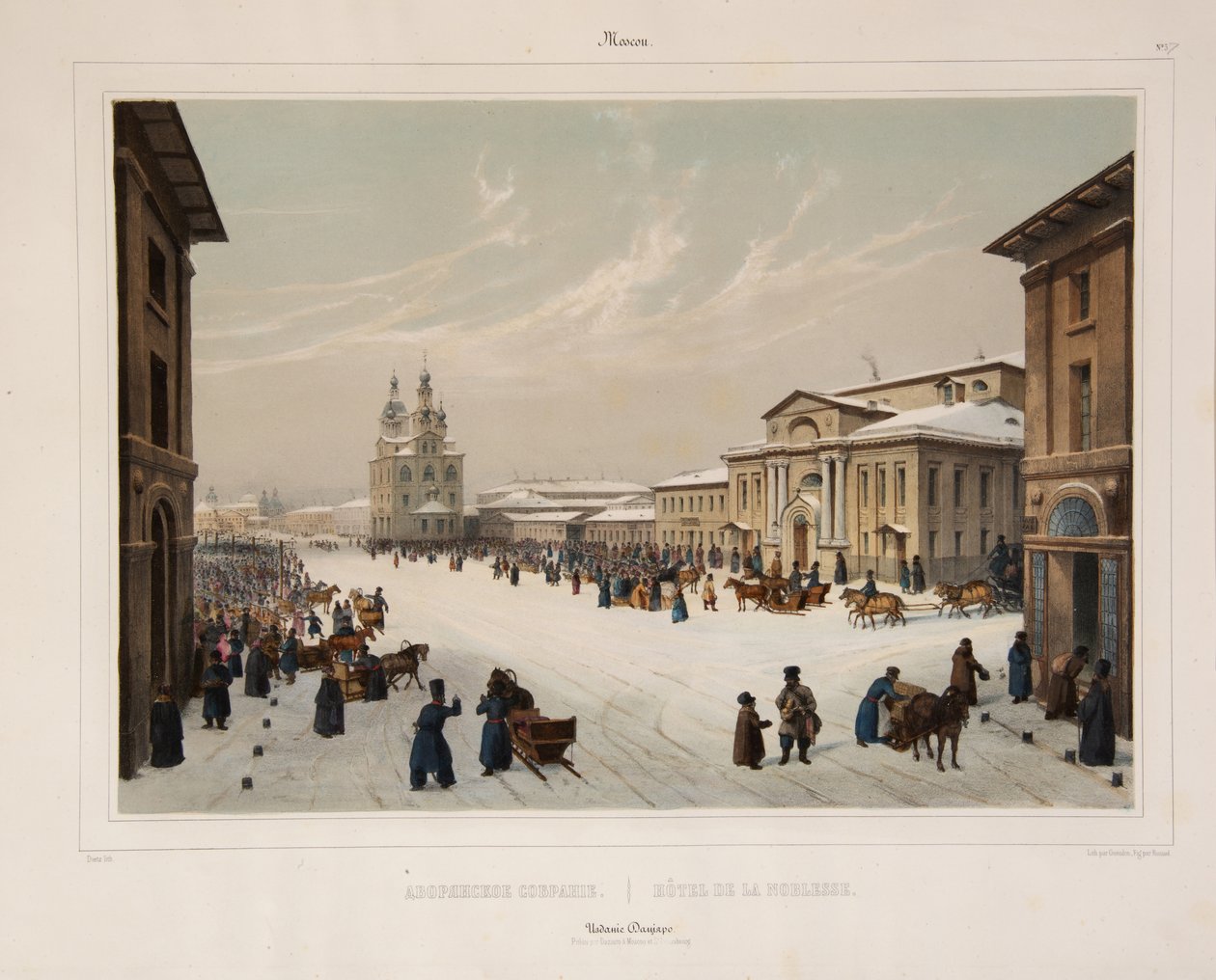 Moskovan aatelistalon kokous, 1840-luku tekijältä Paul Marie Roussel