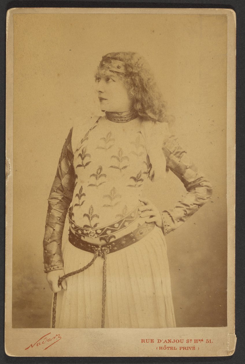 Sarah Bernhardt als Lady Macbeth tekijältä Paul Nadar