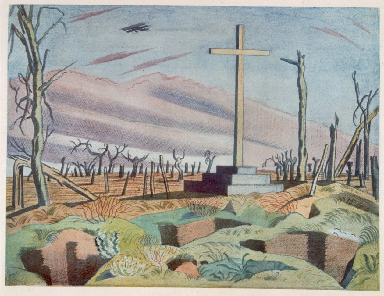 Kanadalainen monumentti, brittiläisiltä taiteilijoilta rintamalla, Länsirintaman jatko, osa 3, Paul Nash tekijältä Paul Nash