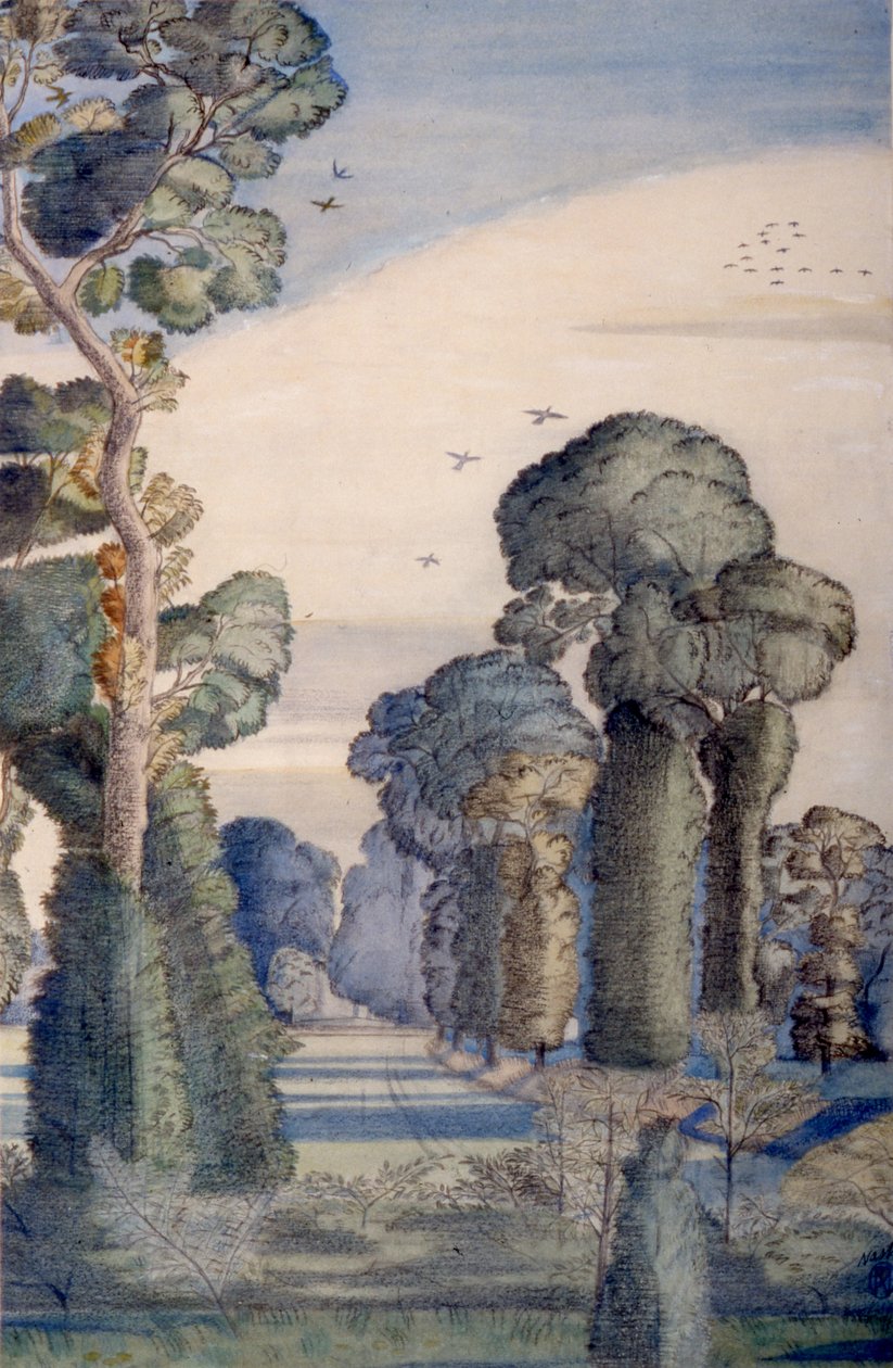 Maisema Wood Lane -kadulla tekijältä Paul Nash