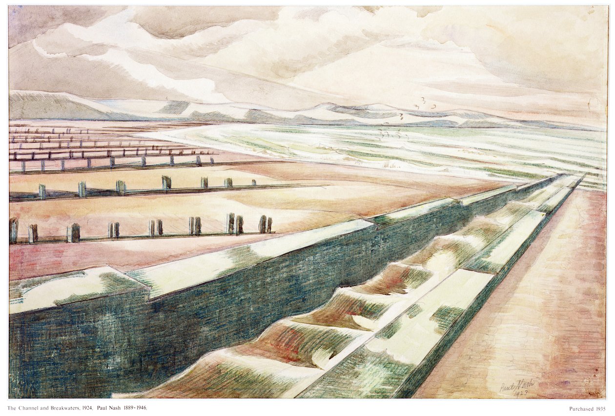 Kanava ja aallonmurtaja tekijältä Paul Nash