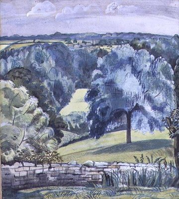 Cotswoldin maisema tekijältä Paul Nash