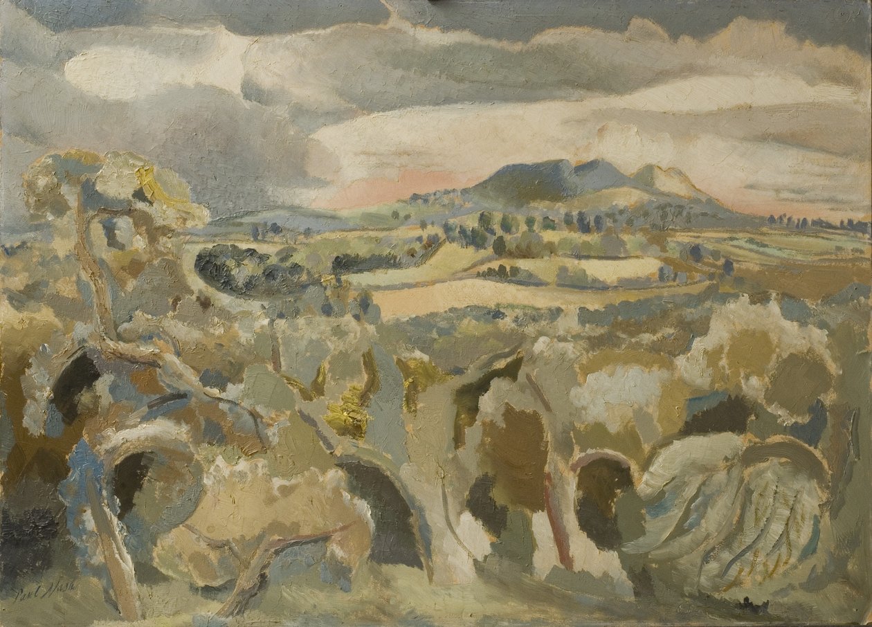 Malvern Distance -maisema tekijältä Paul Nash