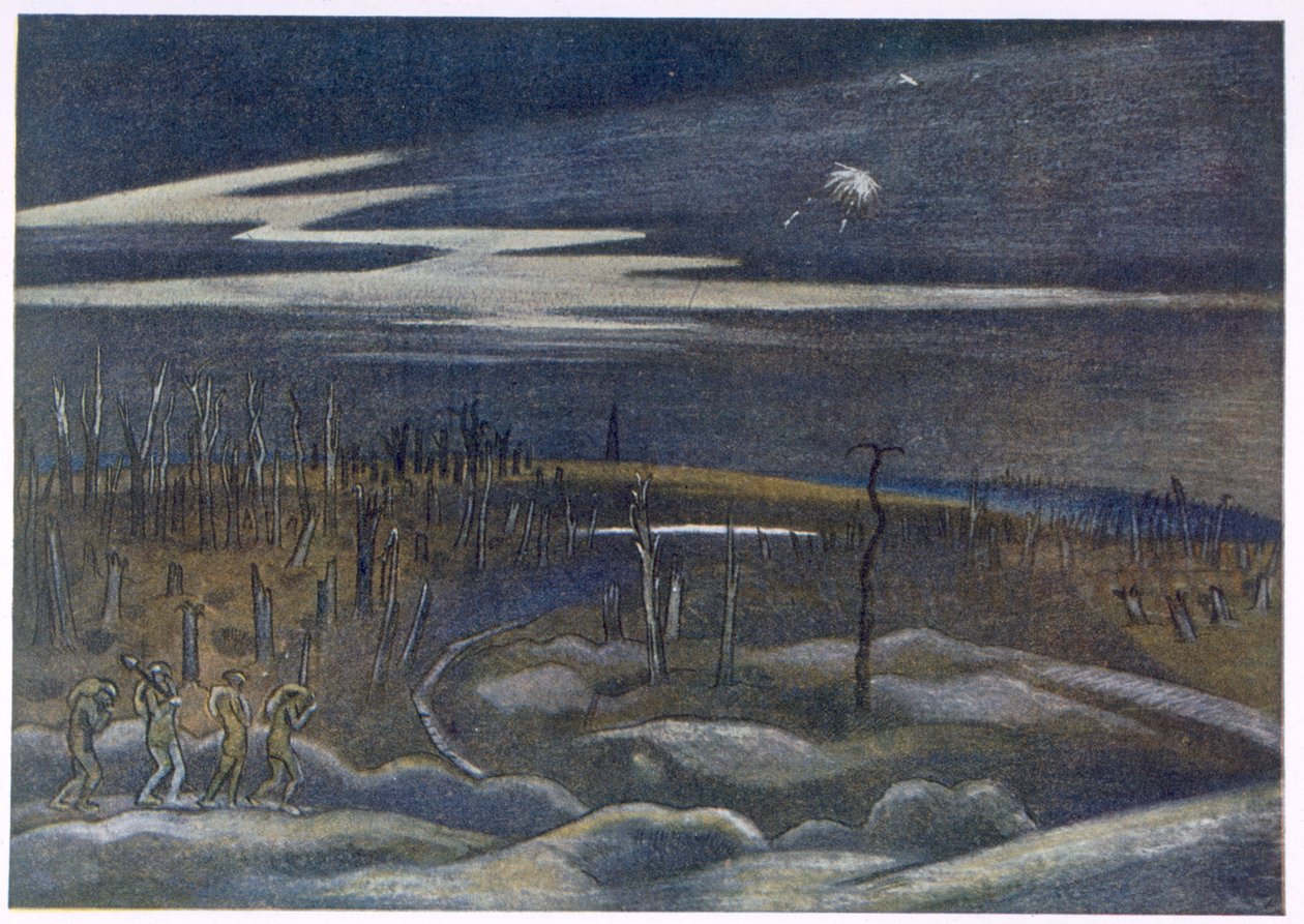 Meadow with Copse, British Artists at the Front, Länsirintaman jatko, osa 3, Paul Nash tekijältä Paul Nash