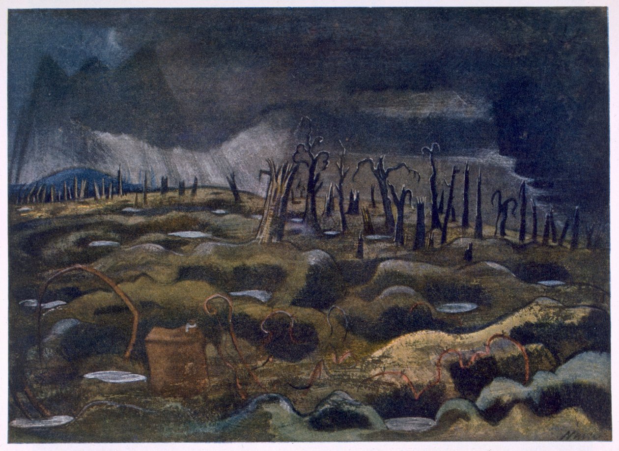 Nightfall, British Artists at the Front, Länsirintaman jatko, osa 3, Paul Nash tekijältä Paul Nash
