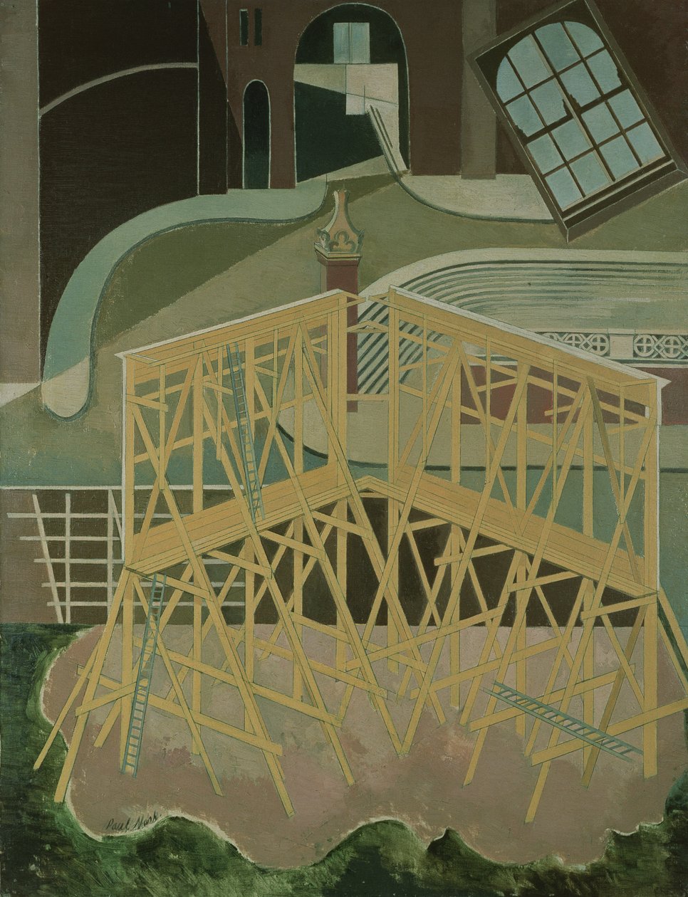 Northern Adventure (öljy kankaalle) tekijältä Paul Nash
