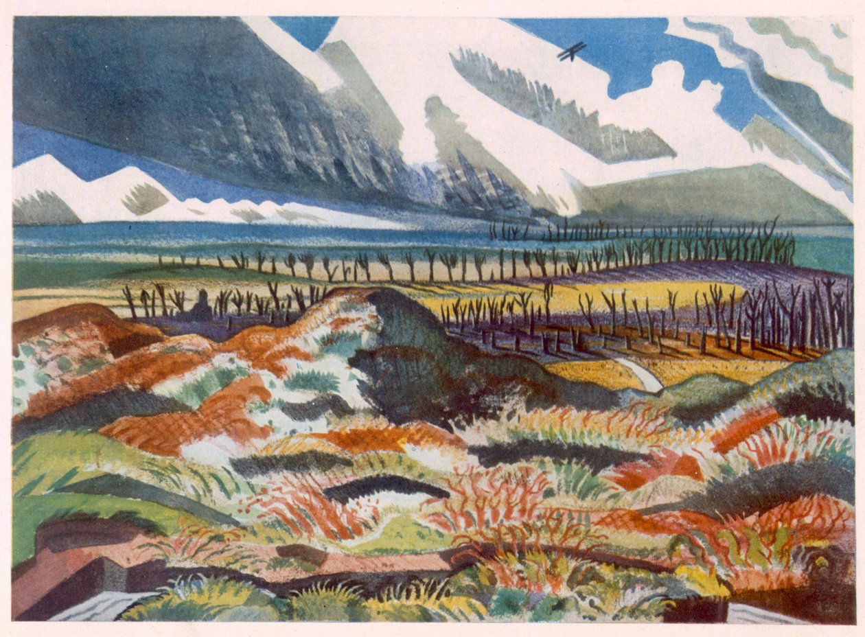 Ruined Country, Vimy, brittiläisistä artisteista rintamalla, Länsirintaman jatko, osa 3, Paul Nash tekijältä Paul Nash
